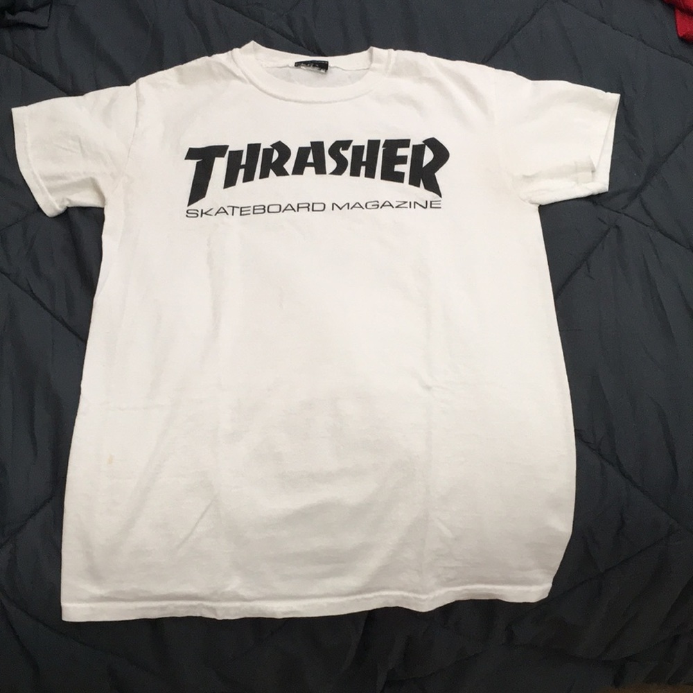 white thrasher shirt